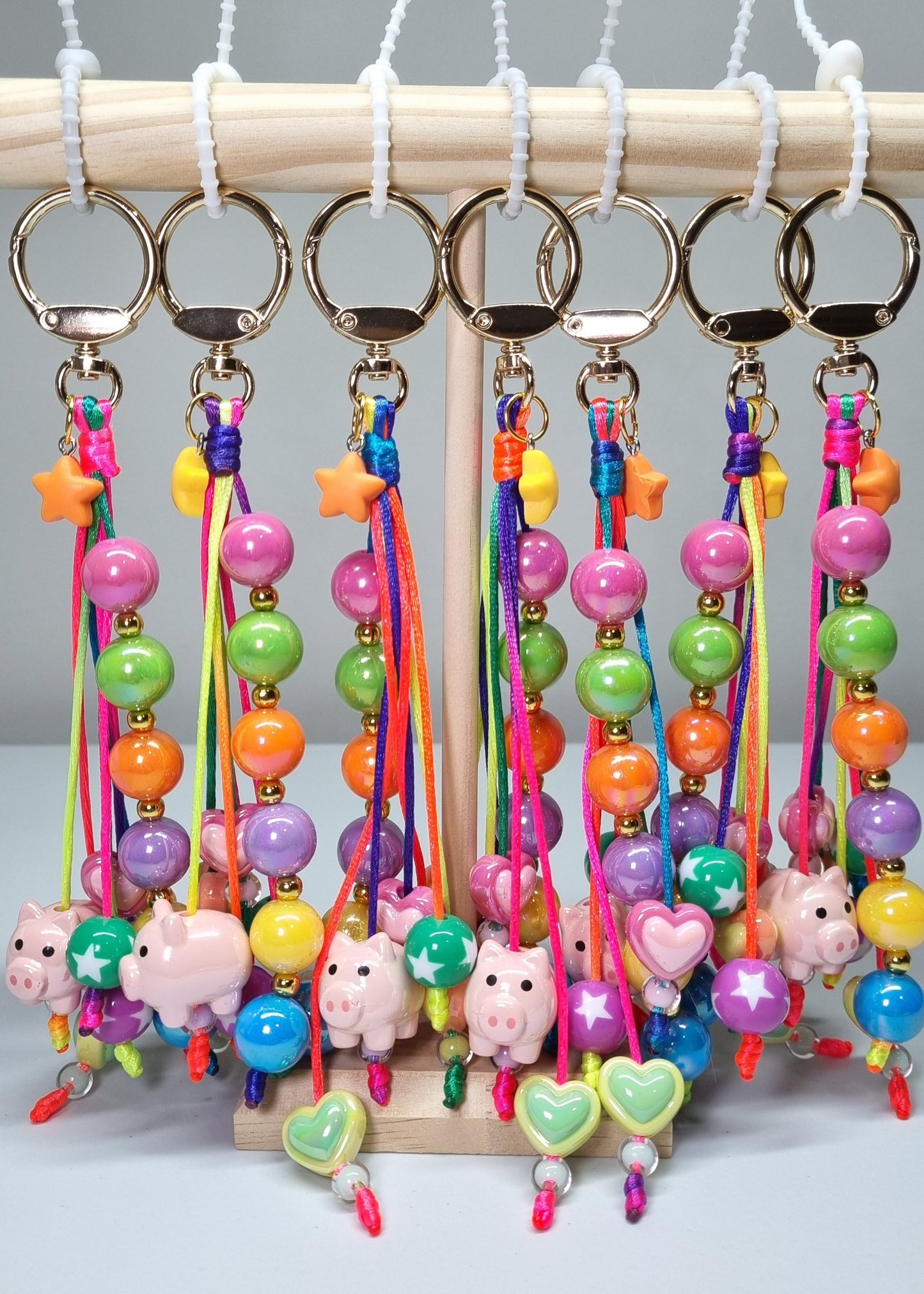 Rainbow Piggy BagCharm ππ·