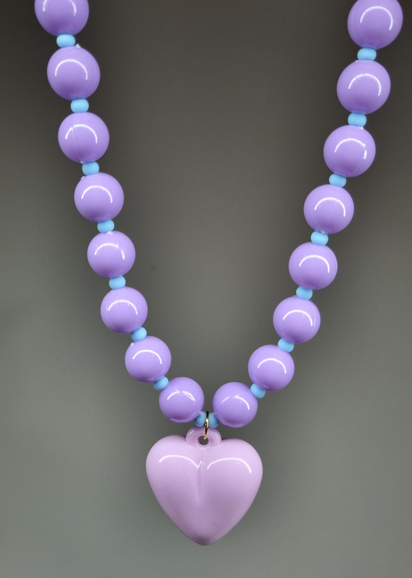 Chunky Necklace – Purple Heart