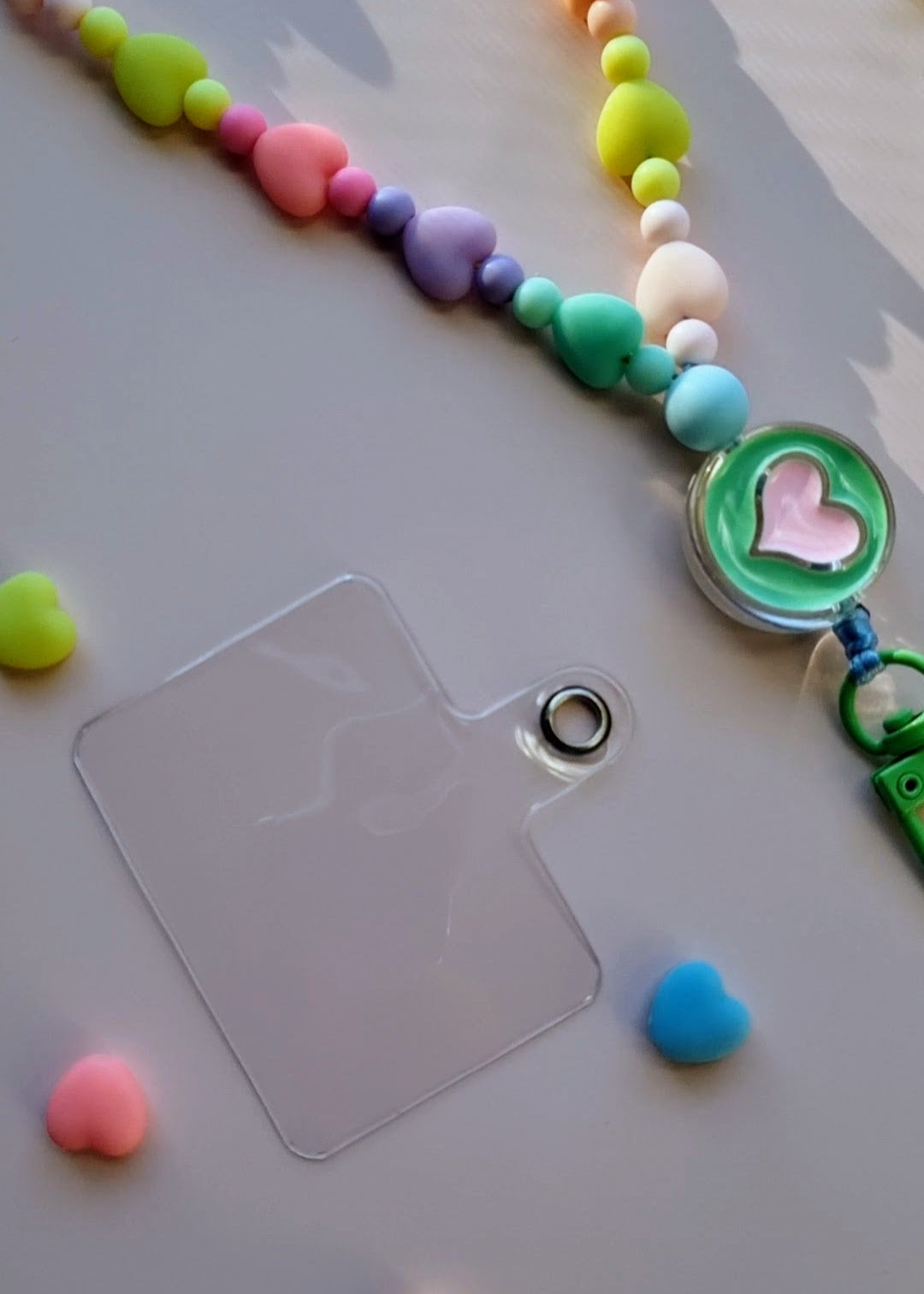 Pastel Hearts Phone - Bag Charm 🌈