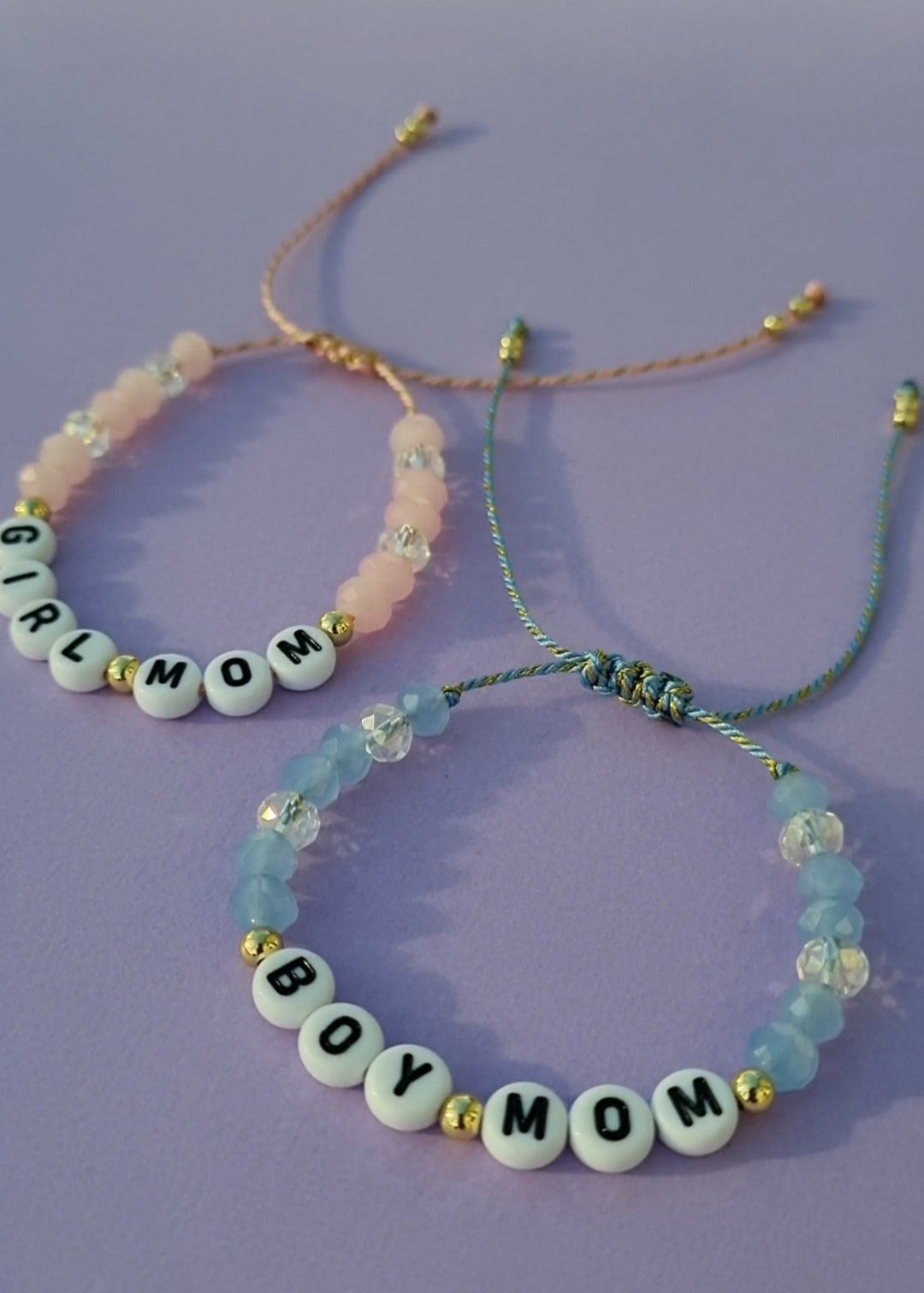 Girl Mom🩷 & Boy Mom🩵 Bracelets
