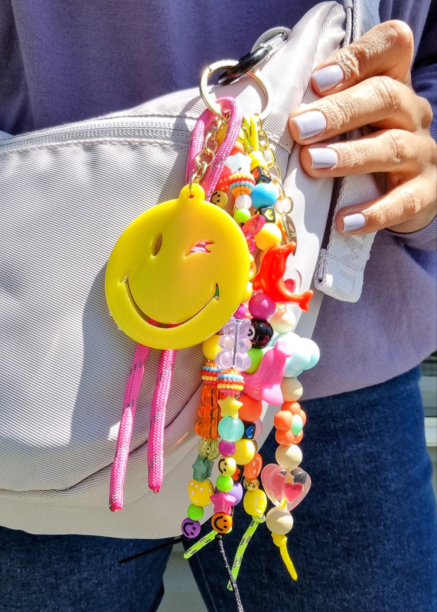 Happy Vibes Bag Charm 😊✨