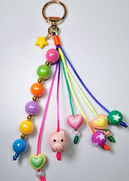 Rainbow Piggy BagCharm 🌈🐷