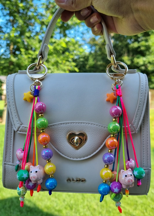 Rainbow Piggy BagCharm 🌈🐷
