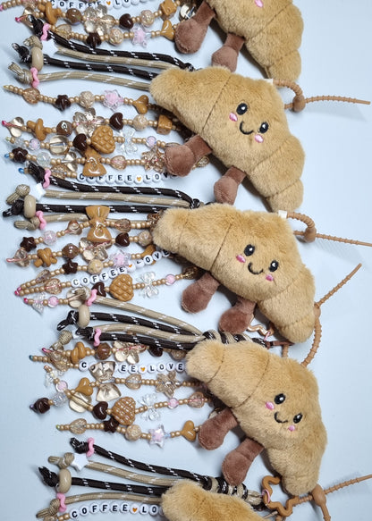 Coffee Lovers BagCharm ☕🥐