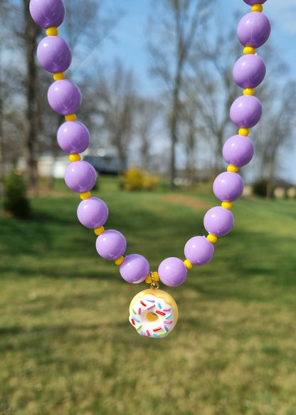 Chunky Necklace – Purple – Donut