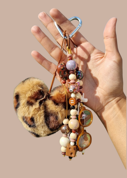 Leopard Heart Bagcharm 🤎