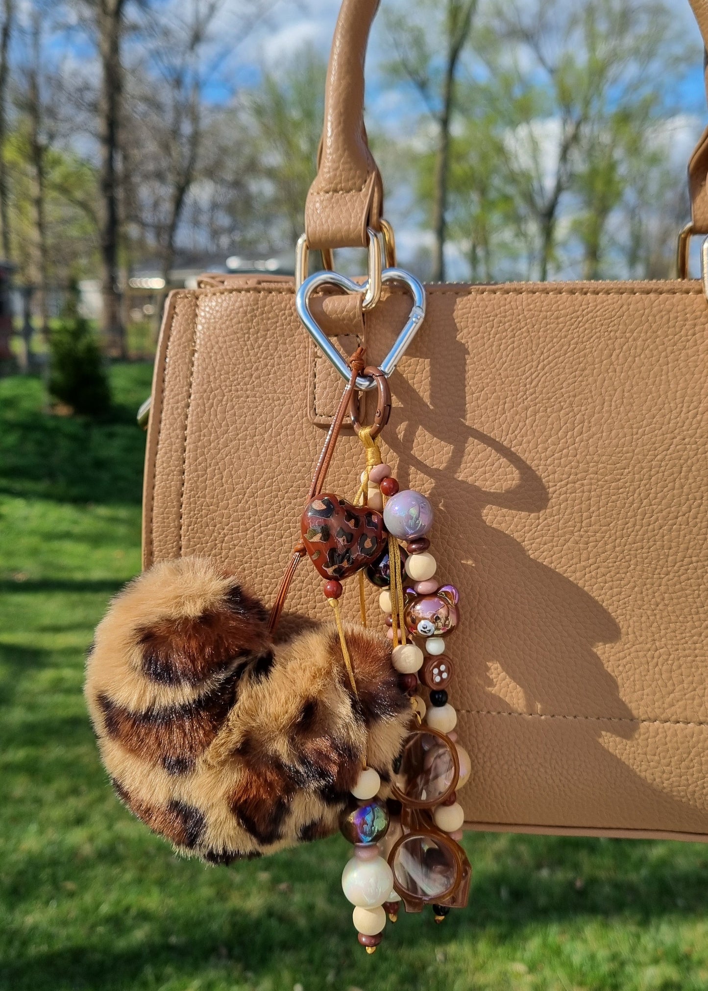 Leopard Heart Bagcharm 🤎