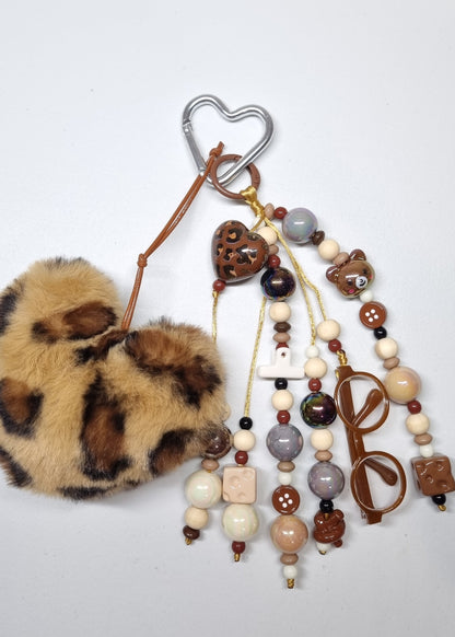 Leopard Heart Bagcharm 🤎