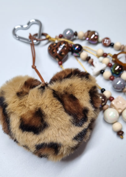 Leopard Heart Bagcharm 🤎
