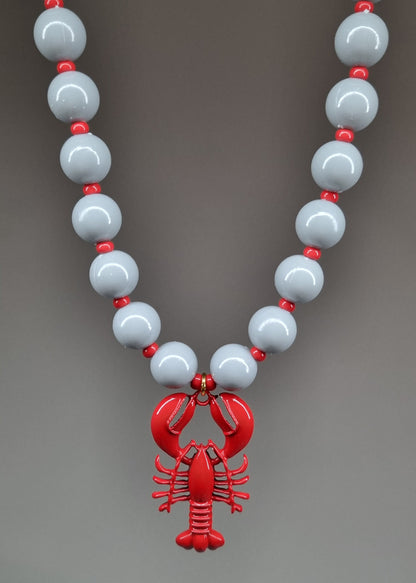 Chunky Necklace – Gray Lobster