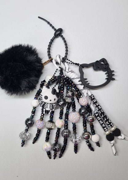 Halloween Kitty Bag Charm🖤