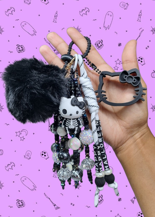 Halloween Kitty Bag Charm🖤