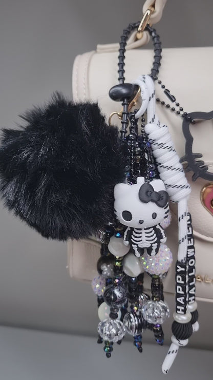 Halloween Kitty Bag Charm🖤