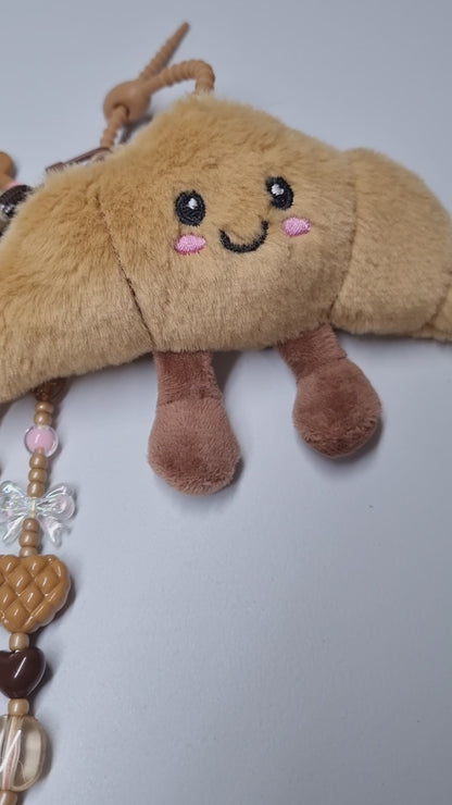 Coffee Lovers BagCharm ☕🥐