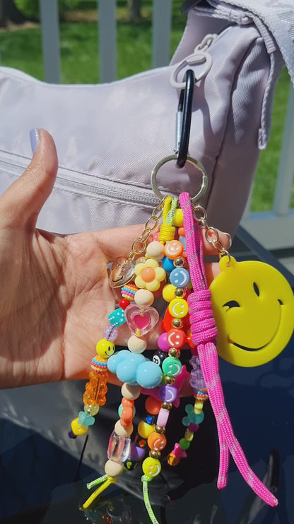 Happy Vibes Bag Charm 😊✨